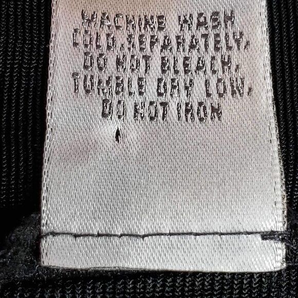 Chicos Travelers Tunic Top Slinky Knit Women’s Size Large or 2 Black SS - Picture 6 of 8